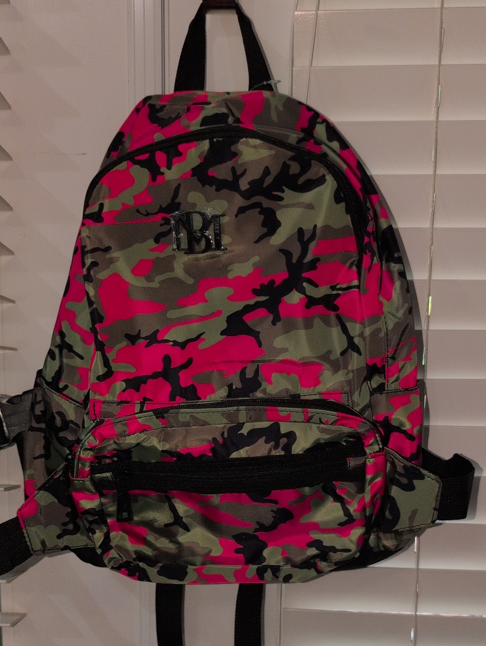 Pink Camo 2 In 1 Backpack By Badgley Mischka - NWT